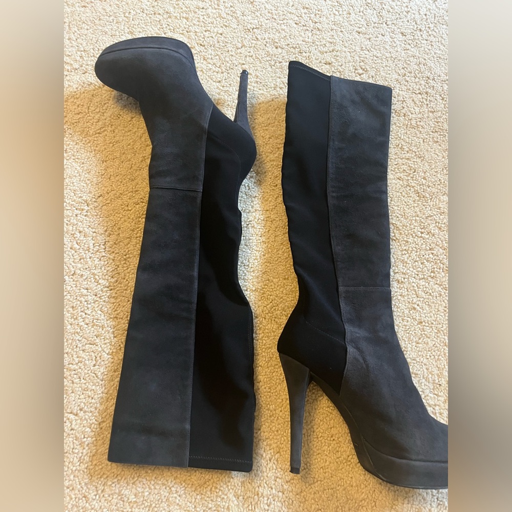 Stuart Weitzman Skyline Platform Heel Knee Boot G… - image 1